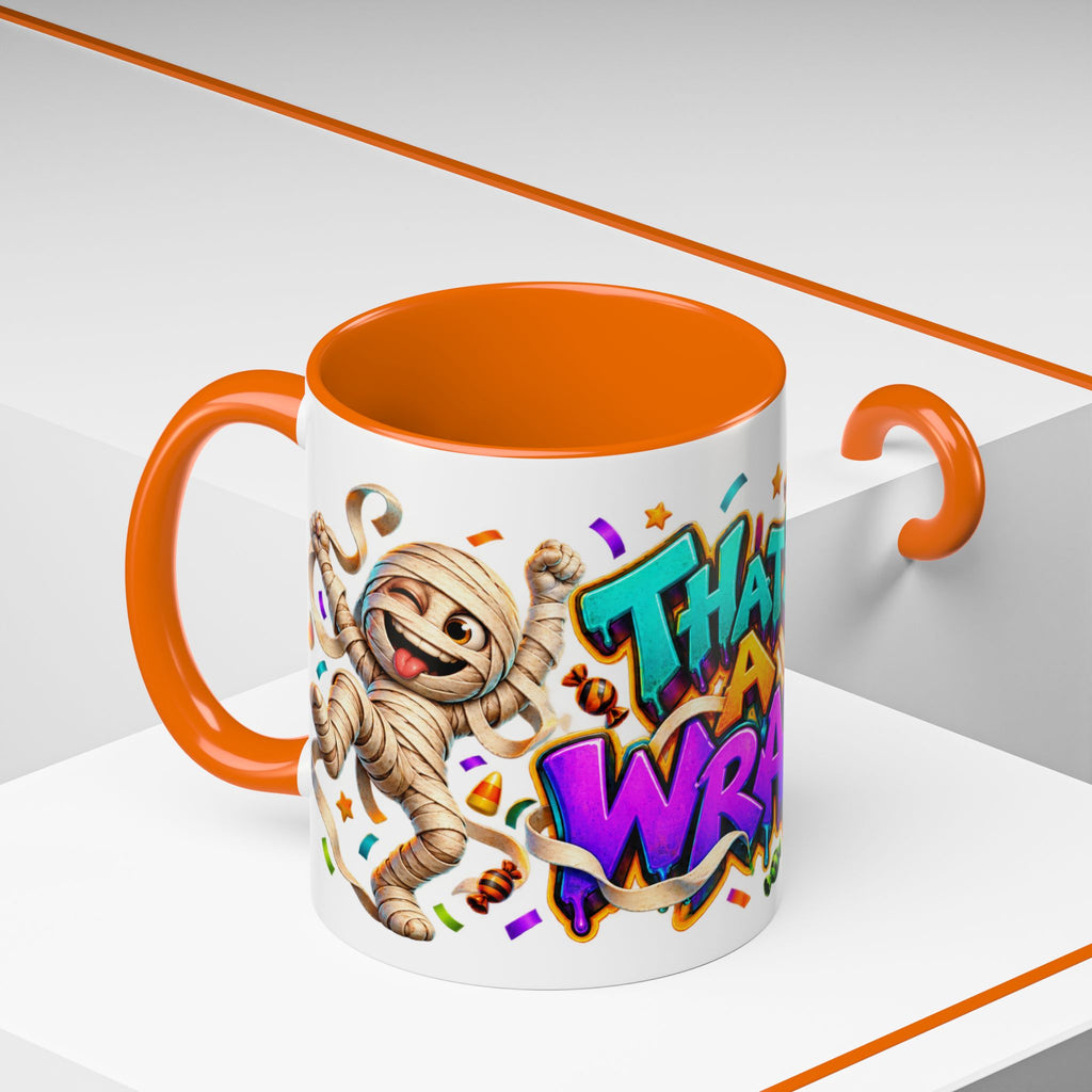 That’s a Wrap Funny Halloween Mummy Party White Mug