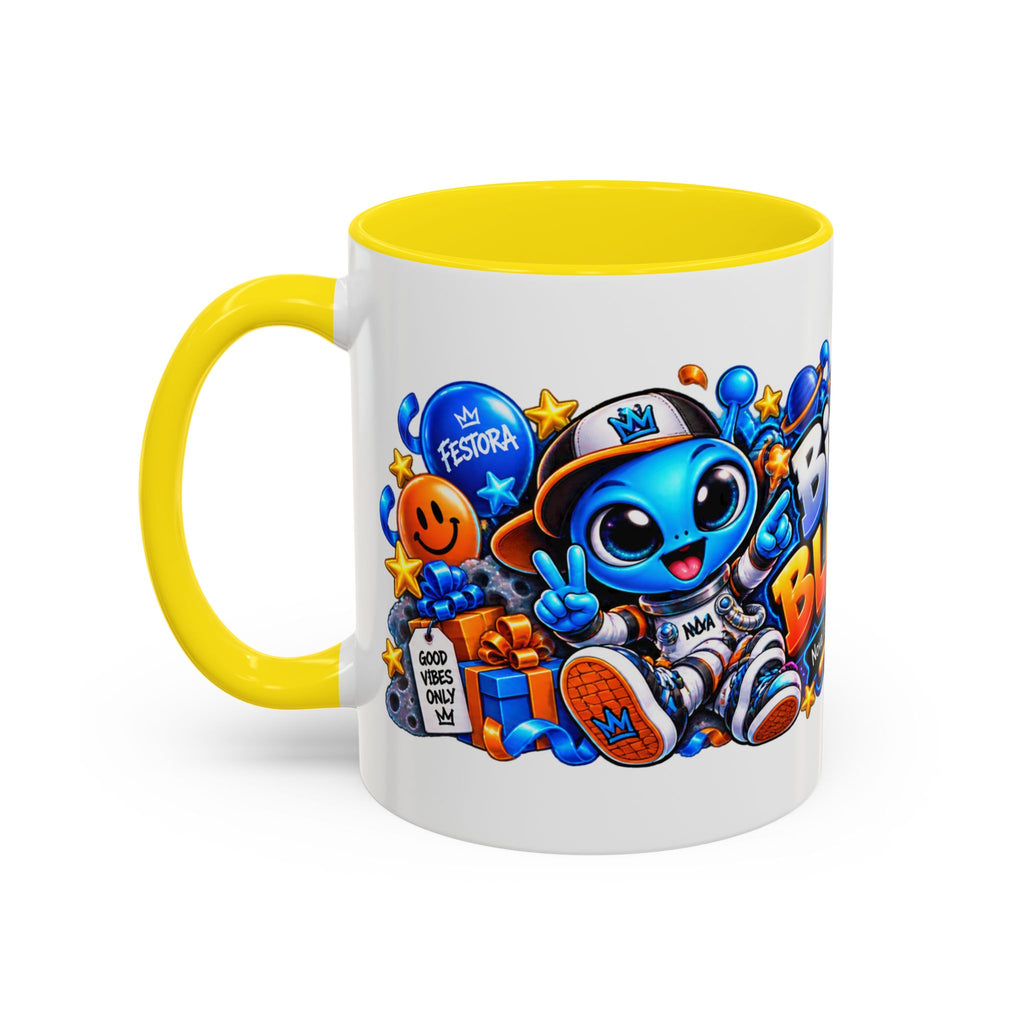 Festora Alien Birthday Mug – Birthday Blast Off Coffee Cup