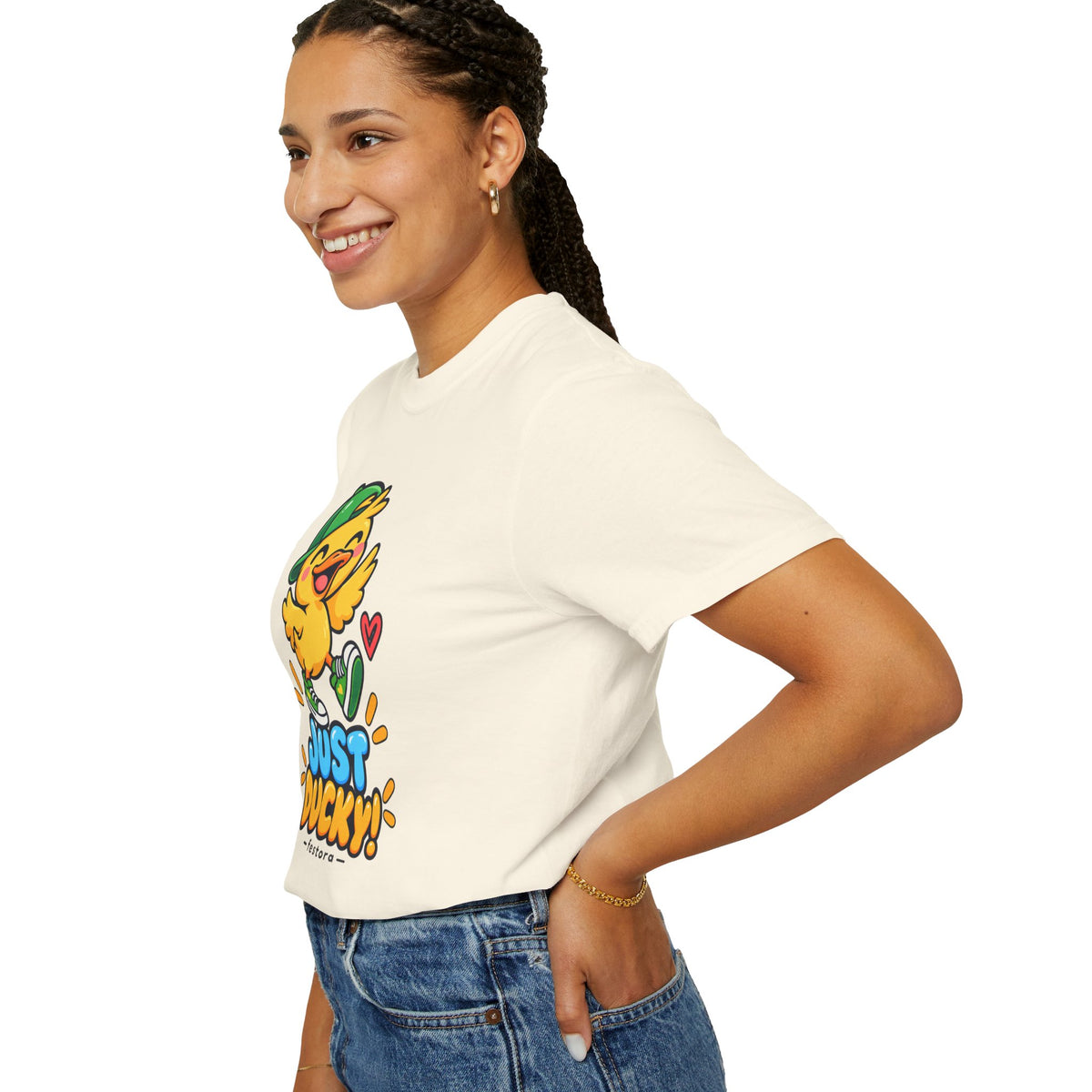 Just Ducky! – Cute Happy Duck Graphic T-Shirt