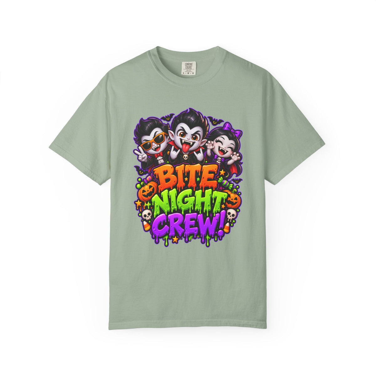 Bite Night Crew Halloween T-Shirt – Funny Vampire Graphic Tee