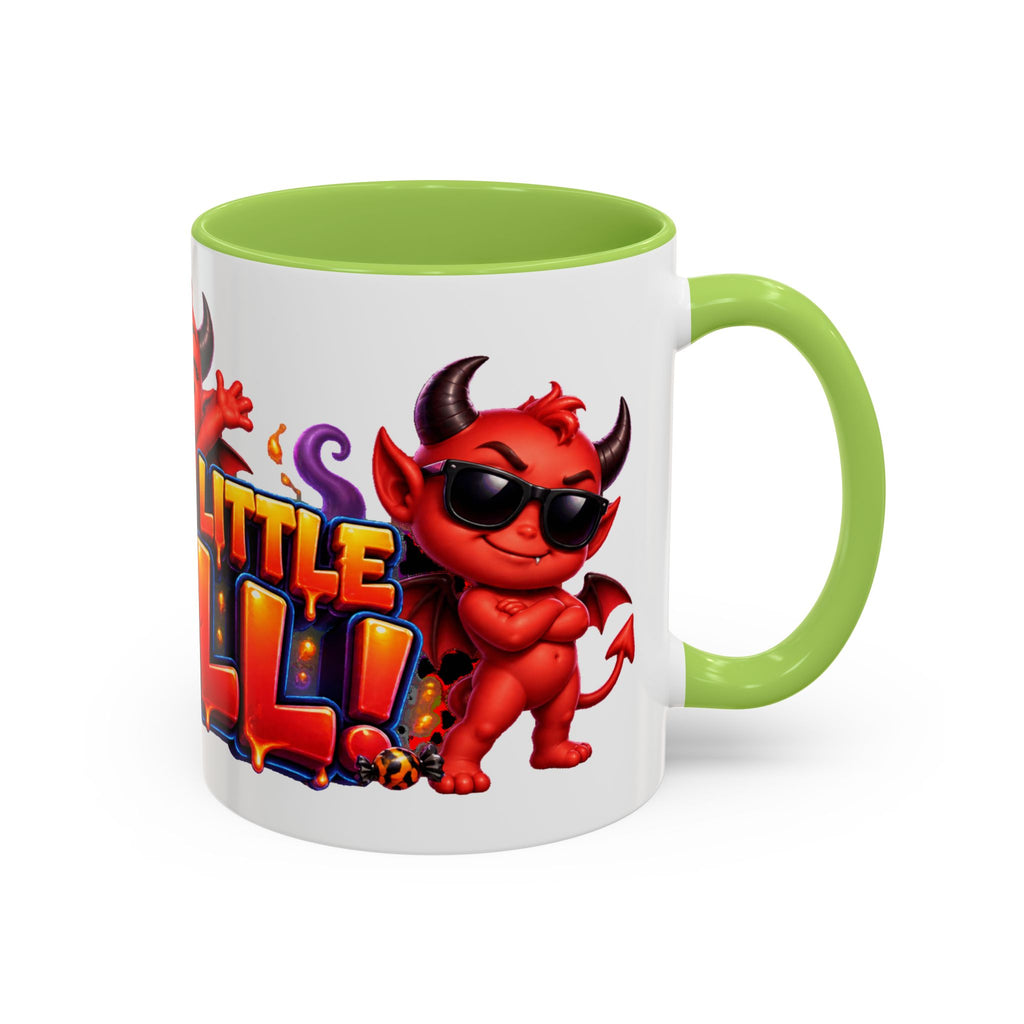 Raise a Little Hell Cute Devils Halloween White Mug