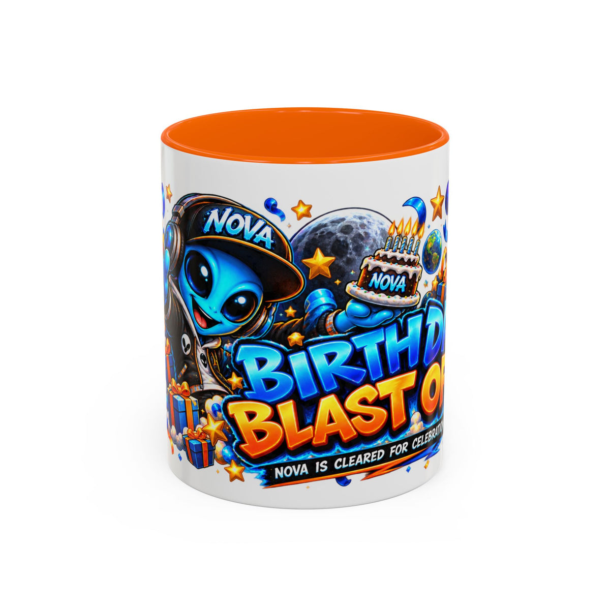 Festora Alien Birthday Mug – Birthday Blast Off Coffee Cup
