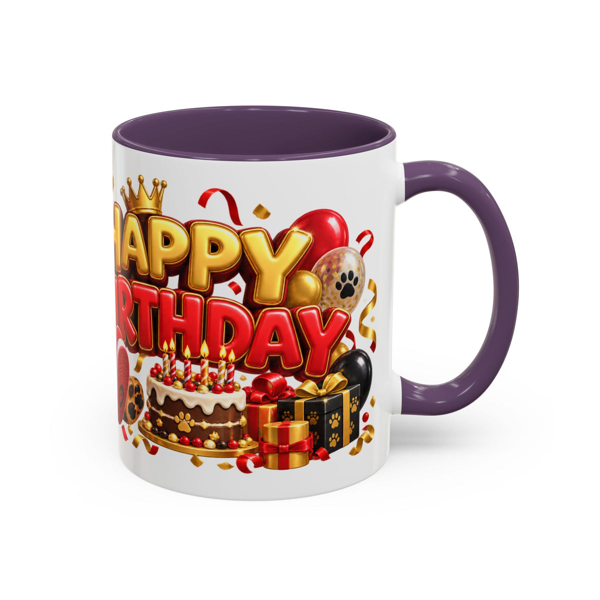 Title: Happy Birthday Jaguar Mug – Colorful 3D Birthday Gift – White Coffee Mug