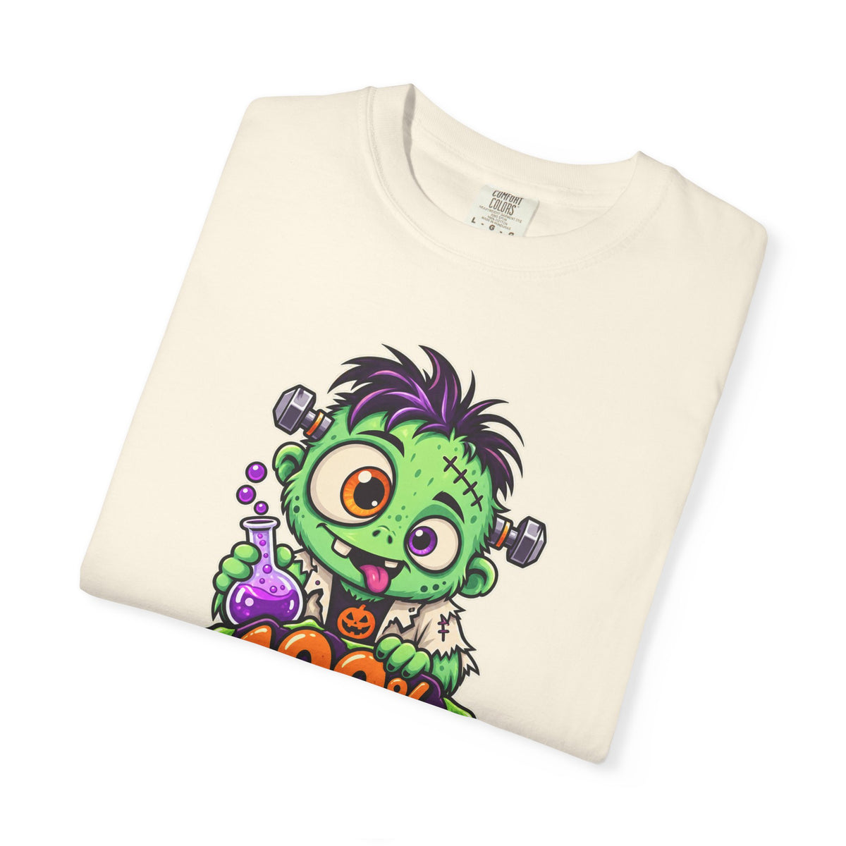 100% Natural. Mostly. – Cute Halloween Lab Monster T-Shirt