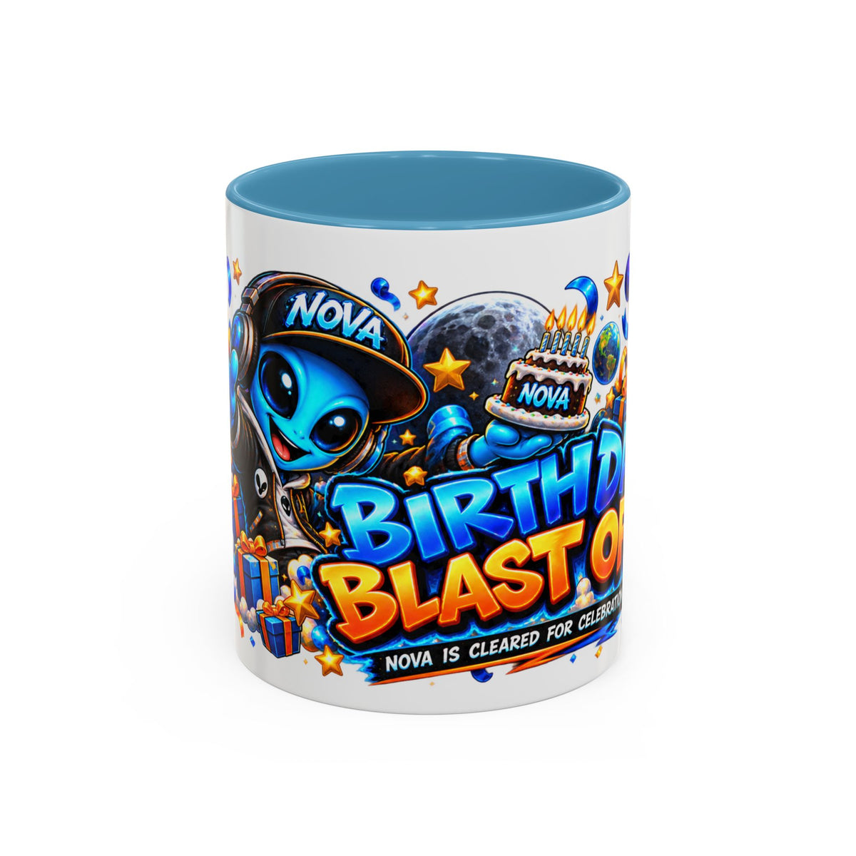 Festora Alien Birthday Mug – Birthday Blast Off Coffee Cup
