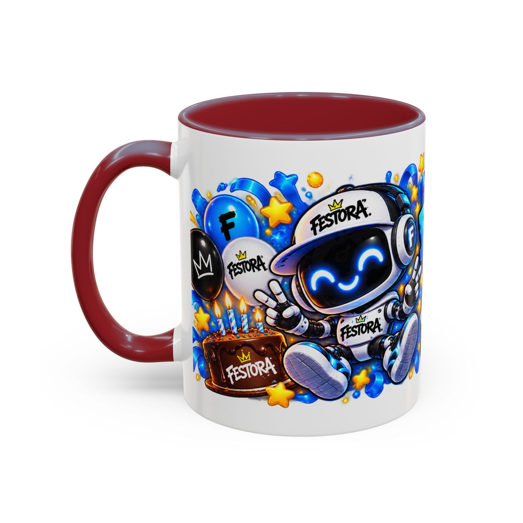 Festora Bot Birthday Mug – Birthday Mode Activated Robot Coffee Cup