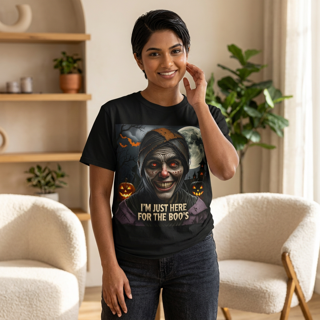Halloween Boo's T-Shirt — Creepy Haunted Night Graphic Tee