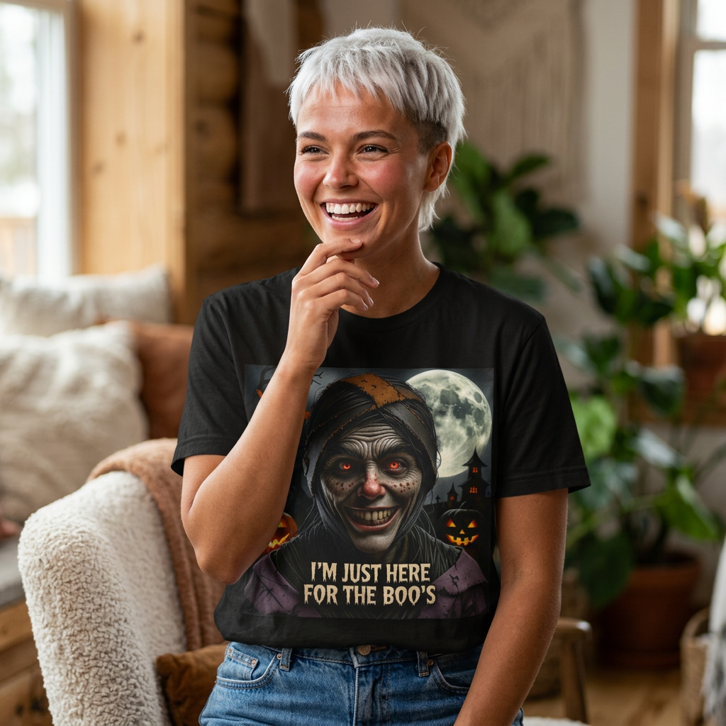 Halloween Boo's T-Shirt — Creepy Haunted Night Graphic Tee