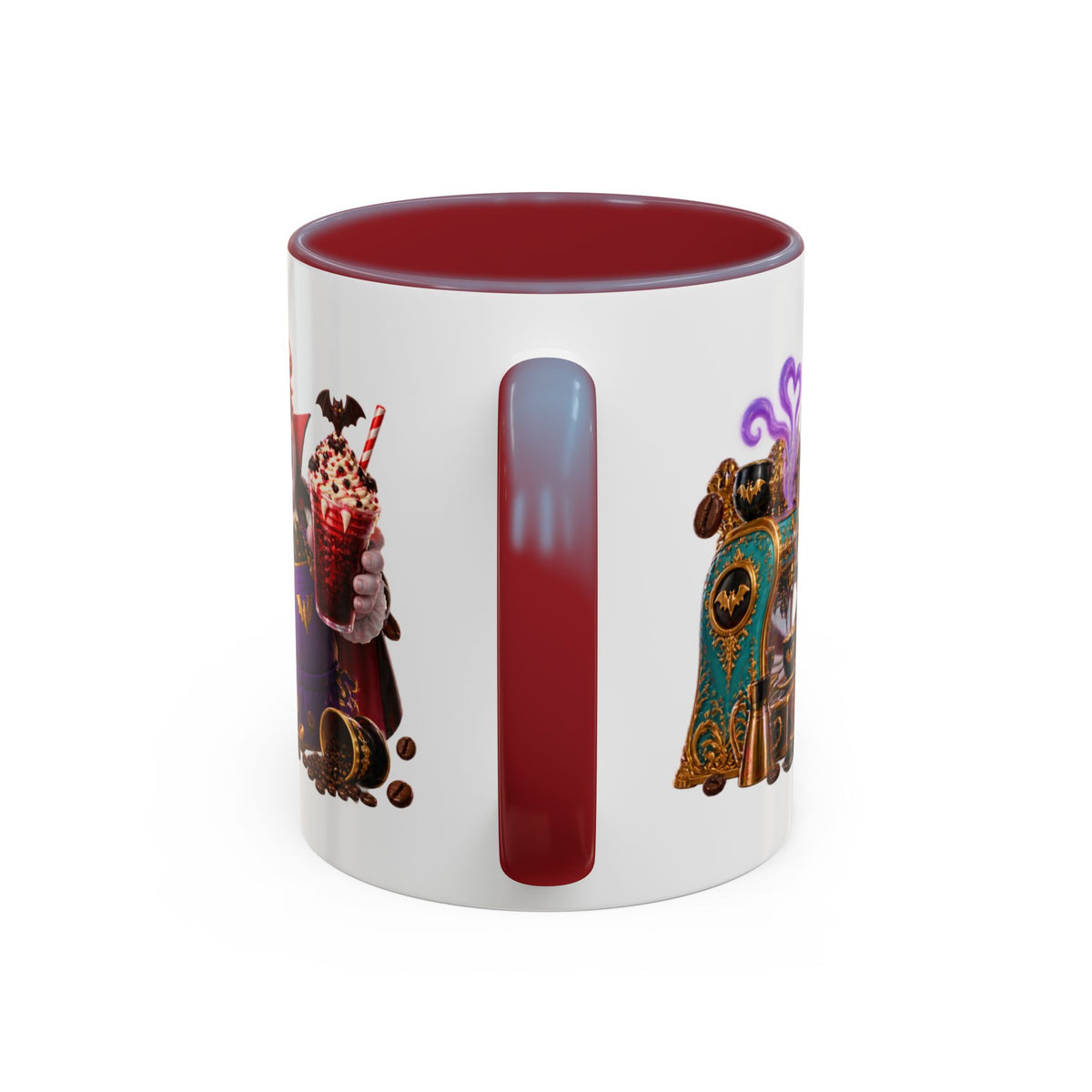 Love at First Bite Vampire Barista Halloween White Mug