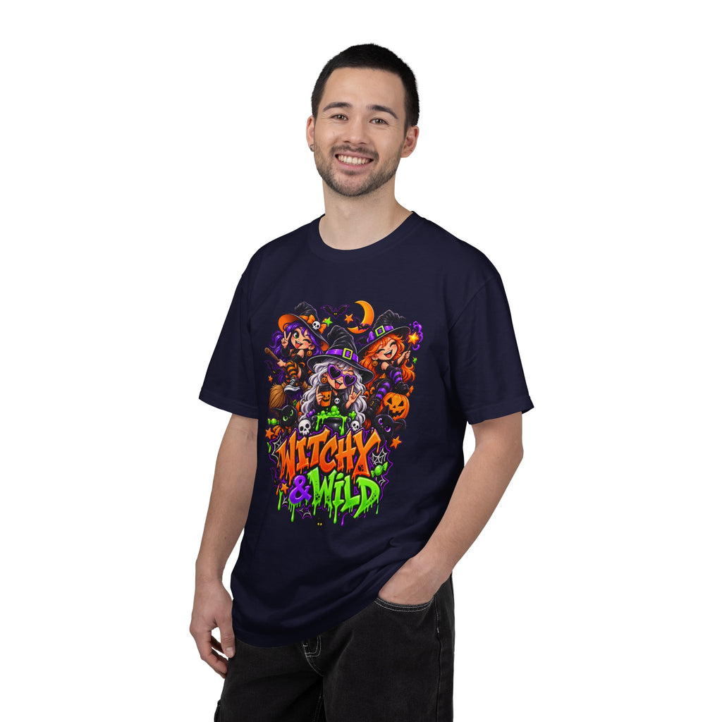 Witchy & Wild – Halloween Witch Crew Graphic T-Shirt