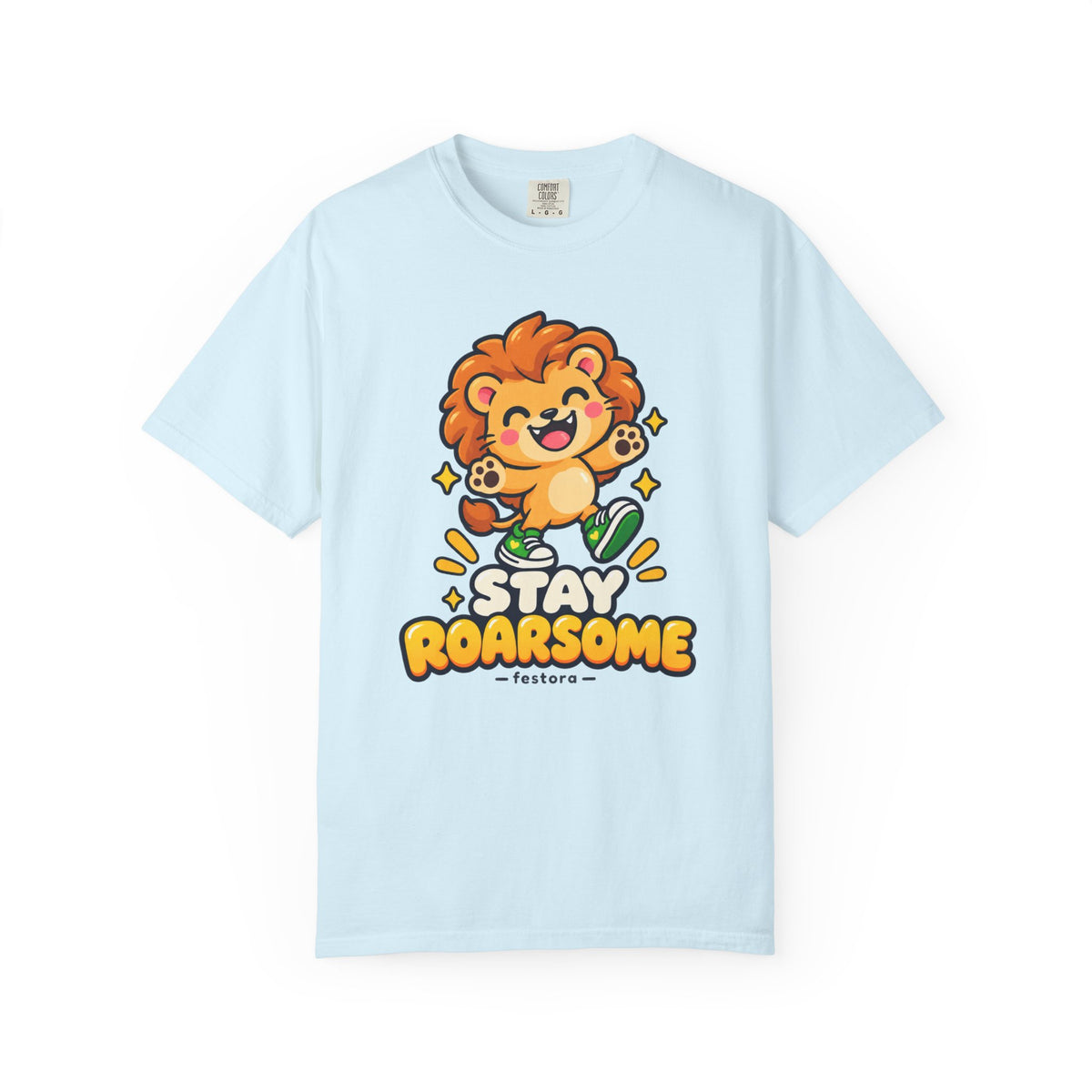Stay Roarsome – Cute Happy Lion Graphic T-Shirt