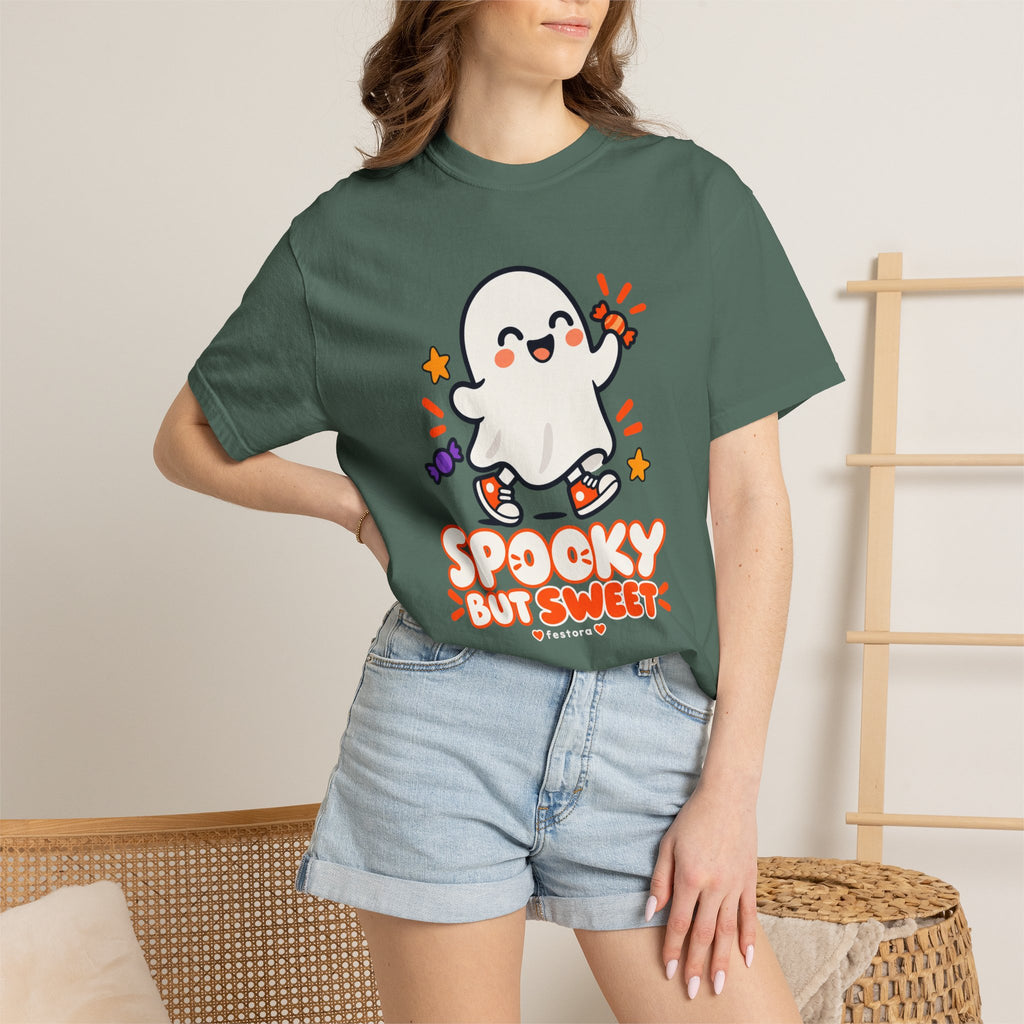 Spooky but Sweet Ghost T-Shirt | Cute Halloween Graphic Tee