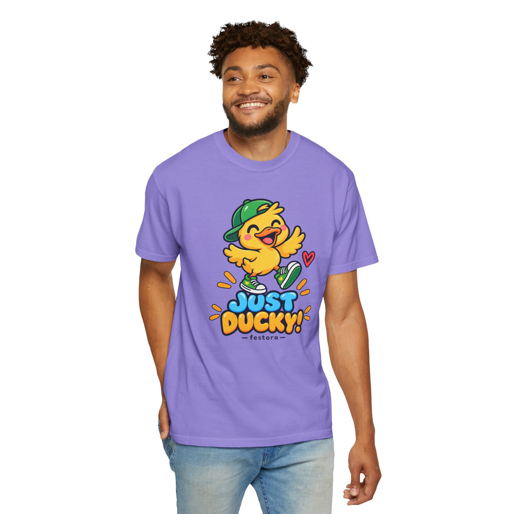 Just Ducky! – Cute Happy Duck Graphic T-Shirt