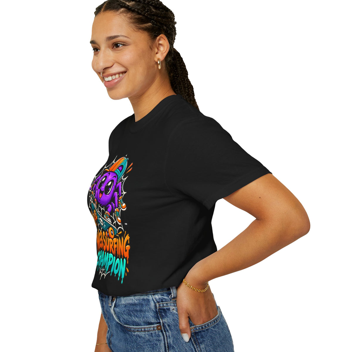 Web Surfing Champion – Cute Halloween Spider T-Shirt