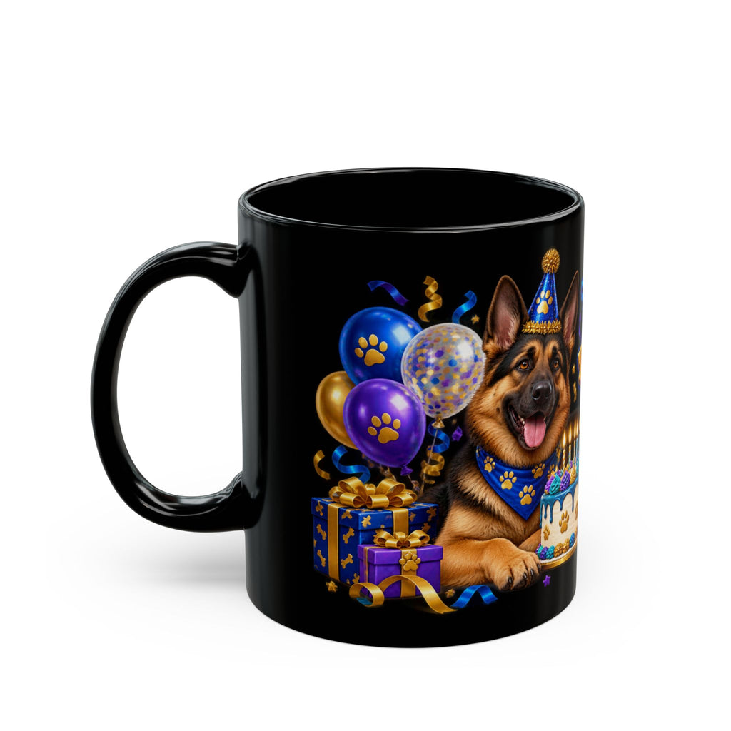 German Shepherd Birthday Mug – Another Year Bolder Black Coffee Cup