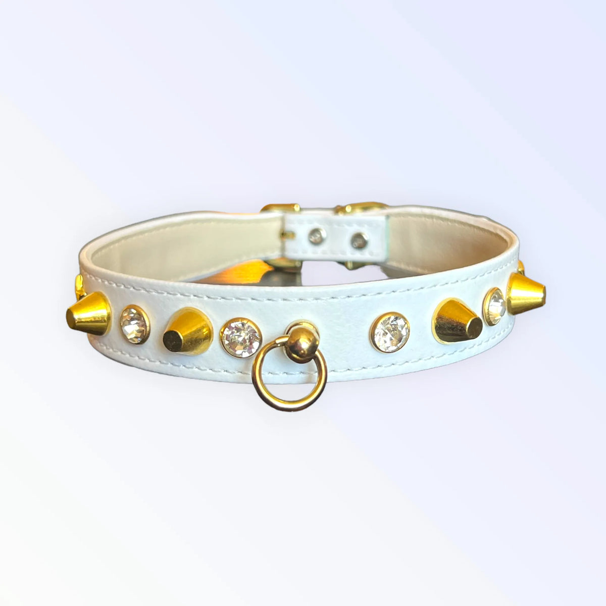Popstar Studded Vegan Leather Dog Collar – Stylish Rockstar Design