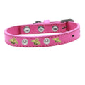 Studded Bee Dog Collar – Rhinestone Vegan Leather Style