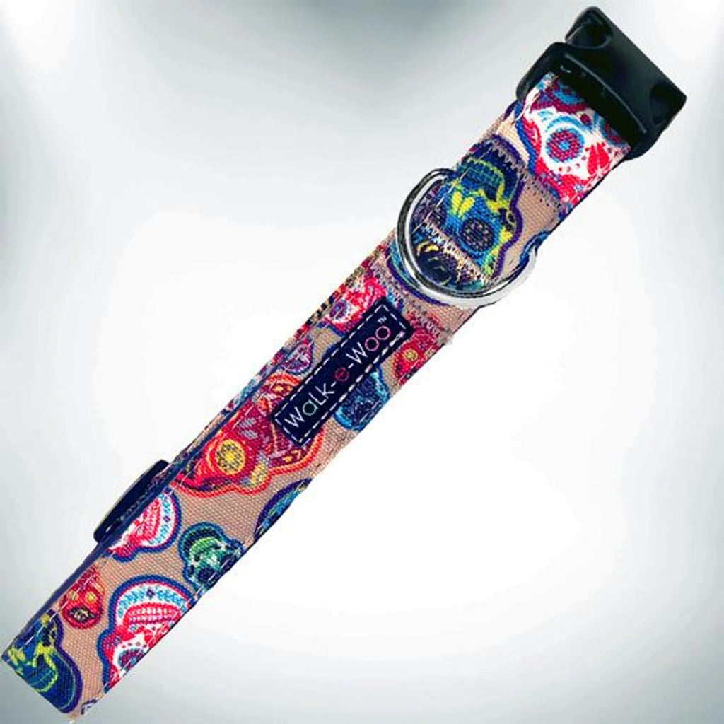 Tattoo Art Dog Collar – Colorful Durable Everyday Style