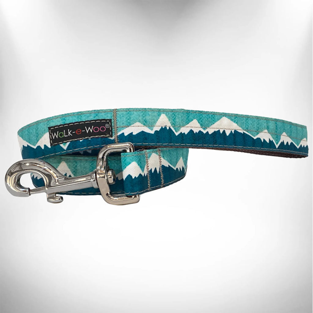 Snowcap Mountain Dog Leash – Alpine Pattern Nylon Pet Lead