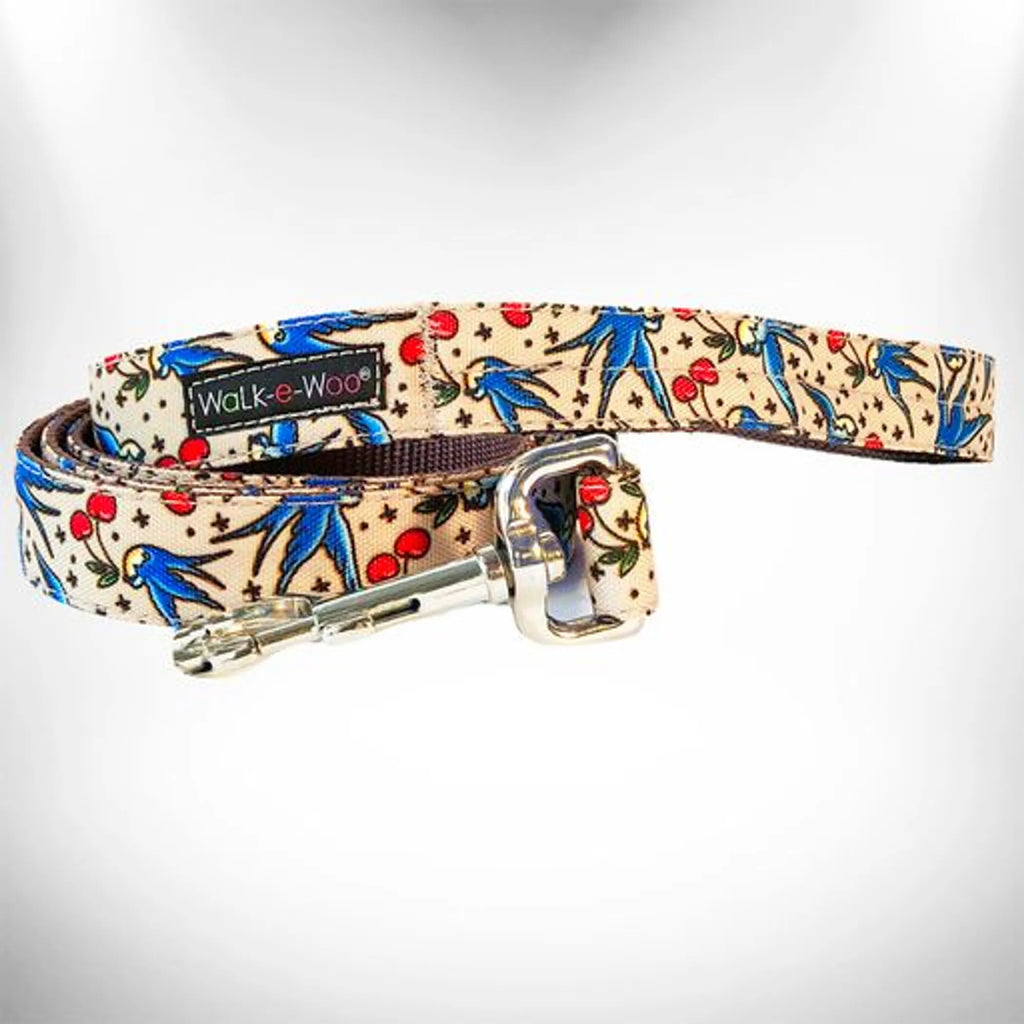 Tattoo Art Pattern Dog Leash – Durable Nylon Pet Lead