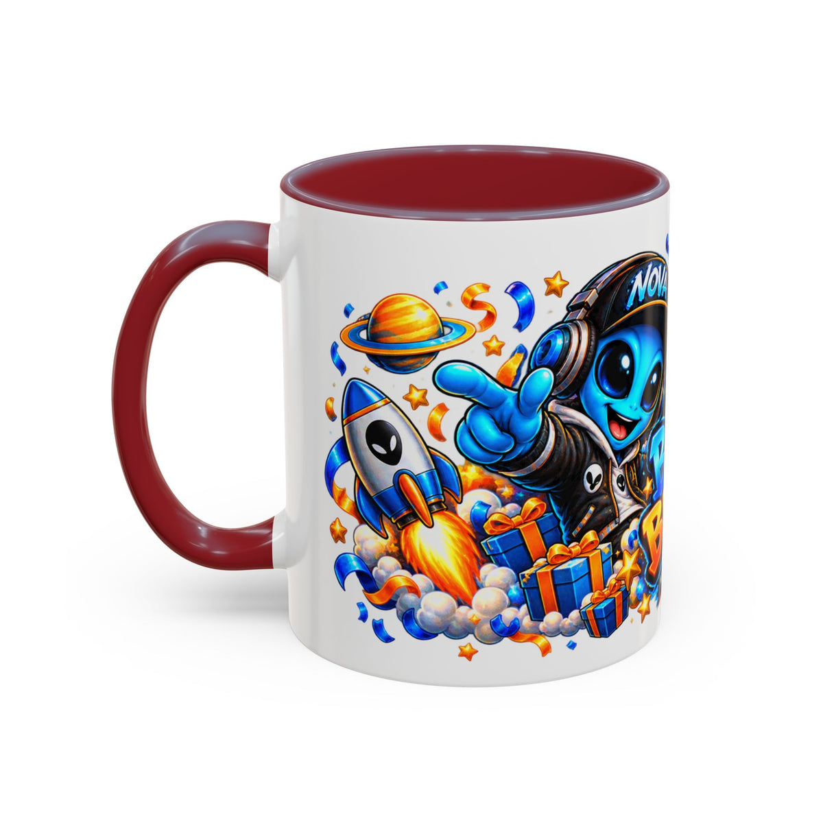 Festora Alien Birthday Mug – Birthday Blast Off Coffee Cup