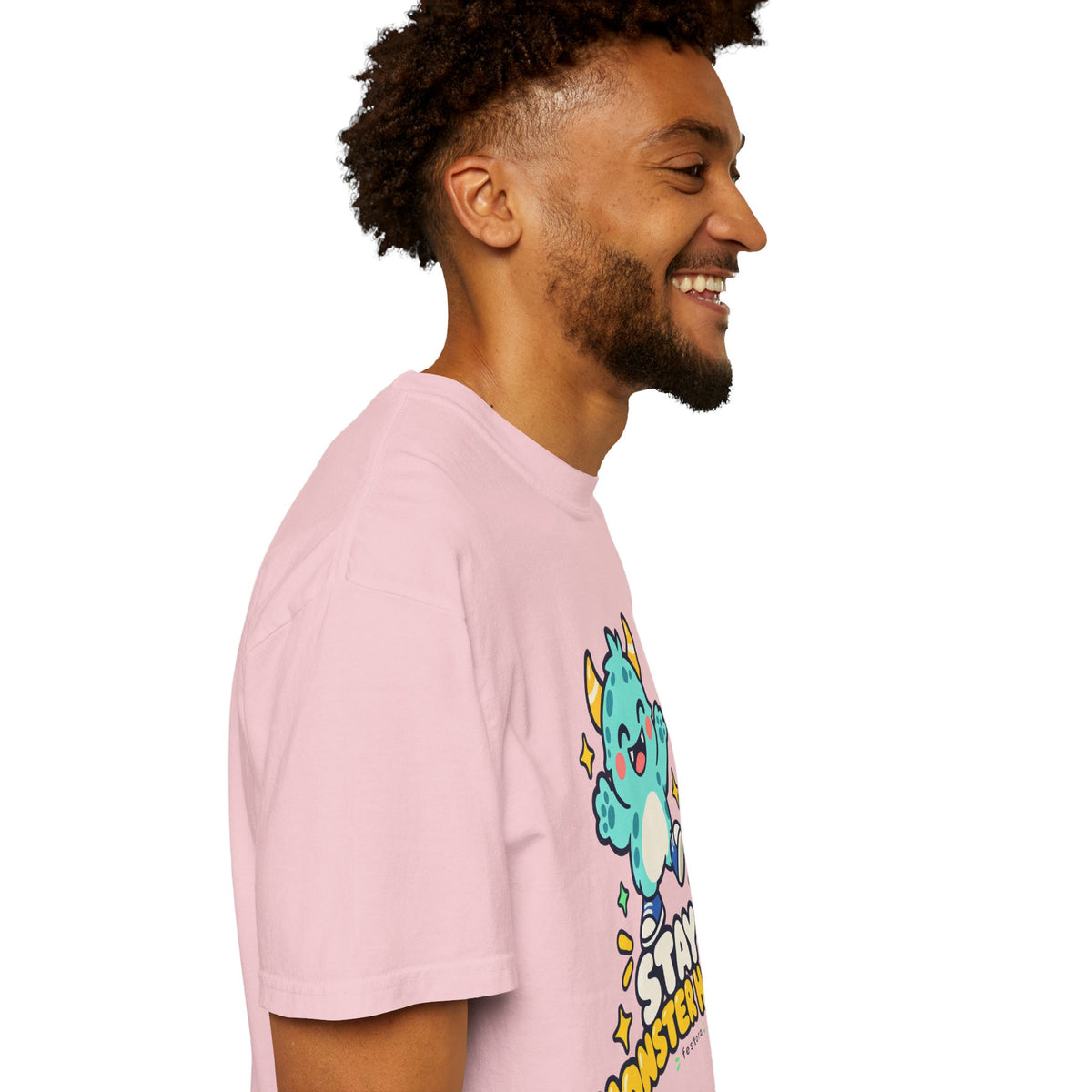 Stay Monster Happy – Cute Monster Graphic T-Shirt