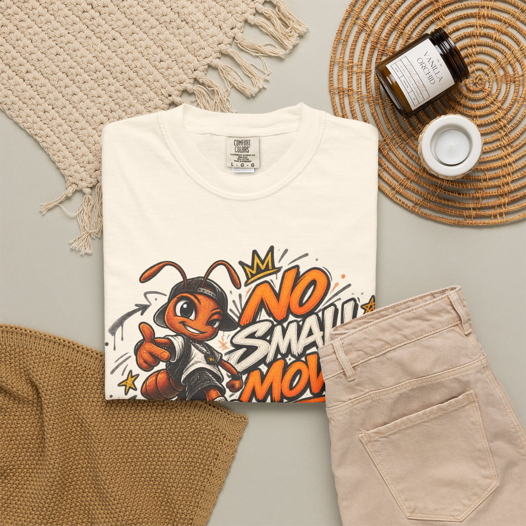 No Small Moves T-Shirt — Retro Sneaker Character Graphic Tee