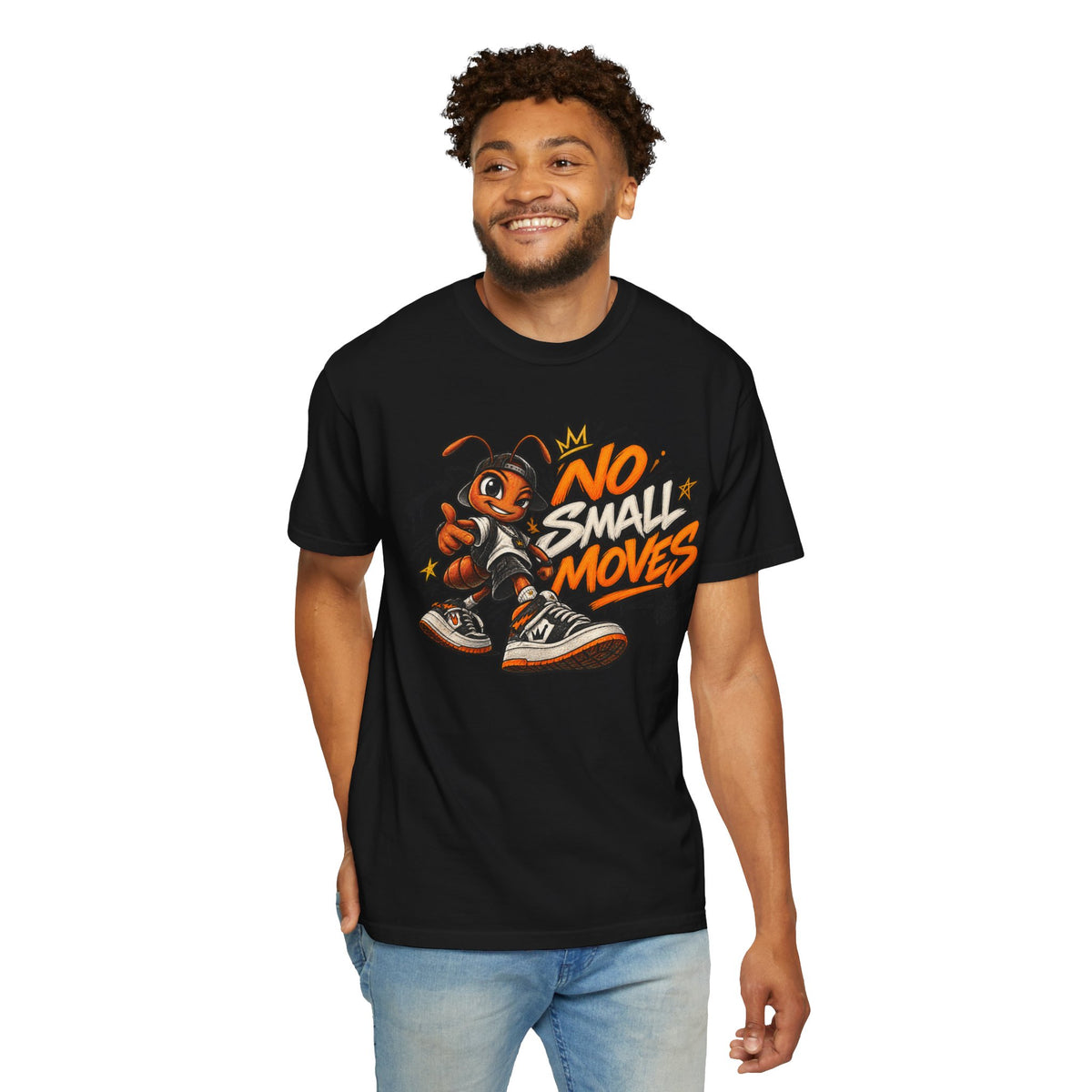 No Small Moves T-Shirt — Retro Sneaker Character Graphic Tee