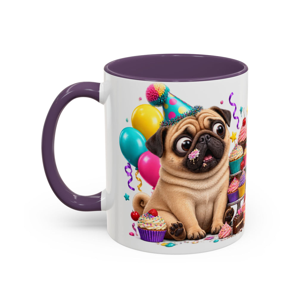 Aging I Thought You Said More Cake Pug Birthday White Mug