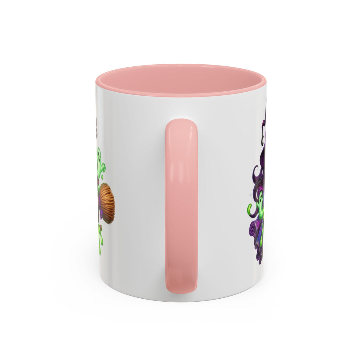 Brewing Up Trouble Witches Halloween White Mug
