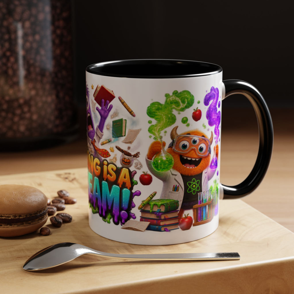 Teaching Is a Scream Monster Teacher Halloween White Mug