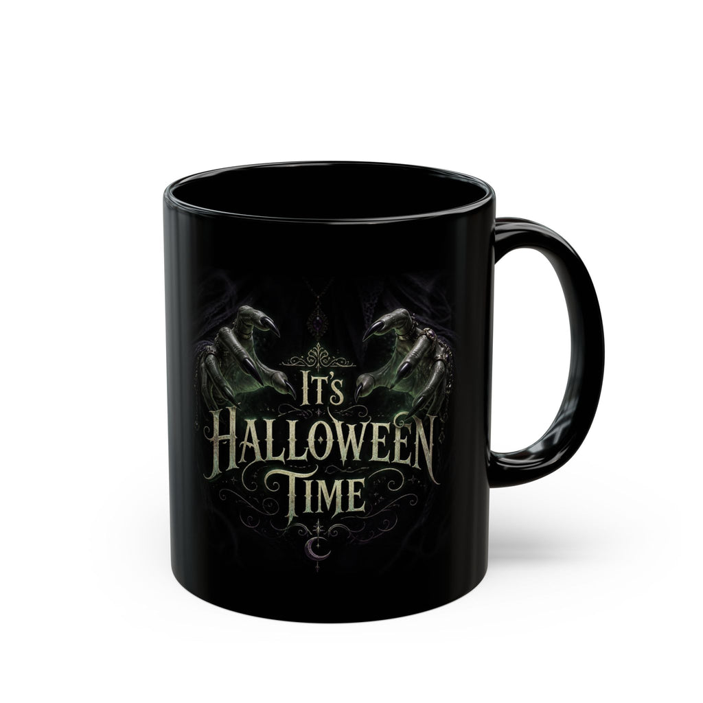 Halloween Time Black Mug – Spooky Green Claw 11oz/15oz
