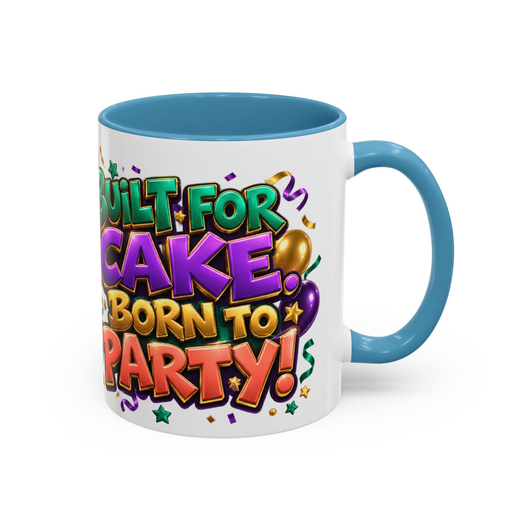 Built for Cake Born to Party French Bulldog White Mug