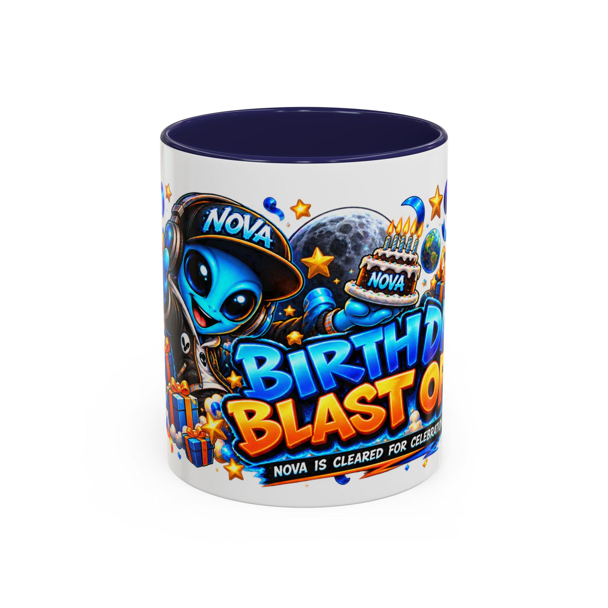 Festora Alien Birthday Mug – Birthday Blast Off Coffee Cup