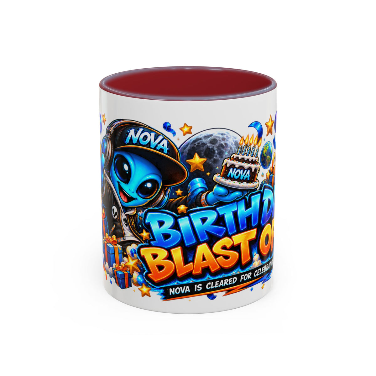 Festora Alien Birthday Mug – Birthday Blast Off Coffee Cup