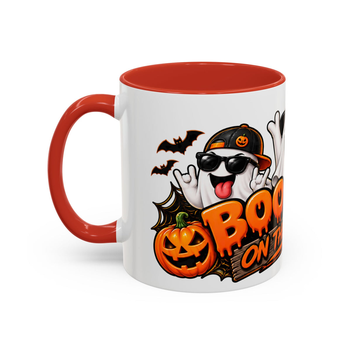 Boo Crew on the Loose Halloween White Mug – Funny Ghosts & Pumpkins