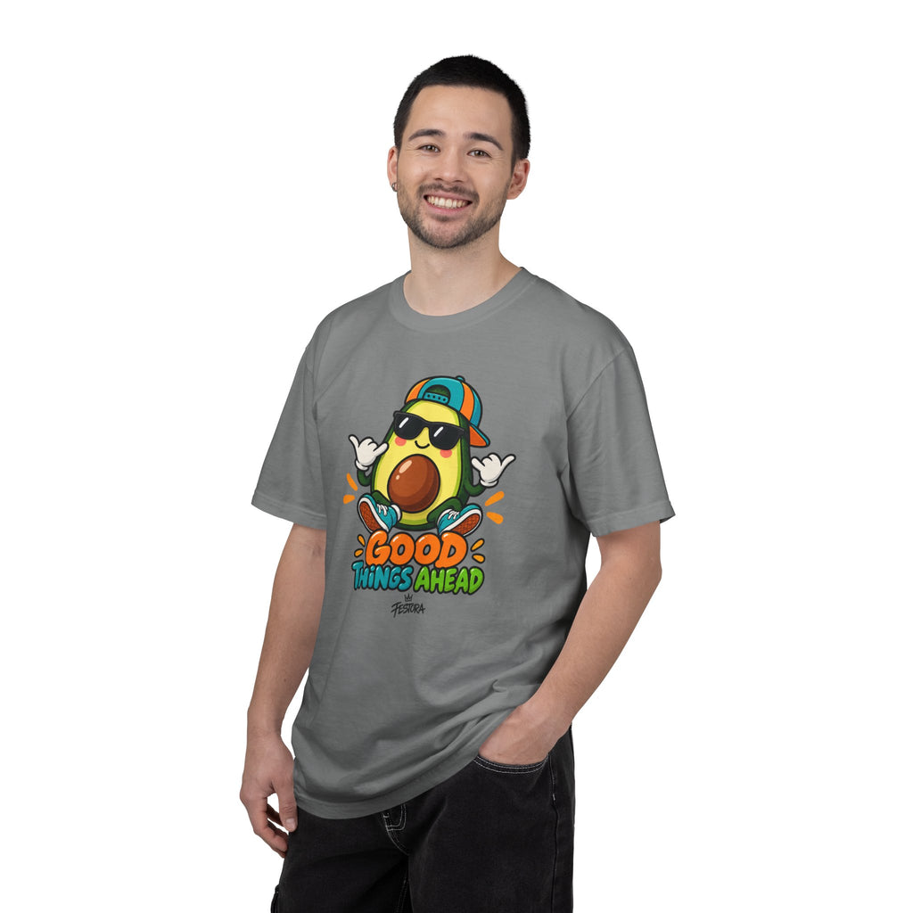 Good Things Ahead Avocado Graphic T-Shirt | Festora Everyday