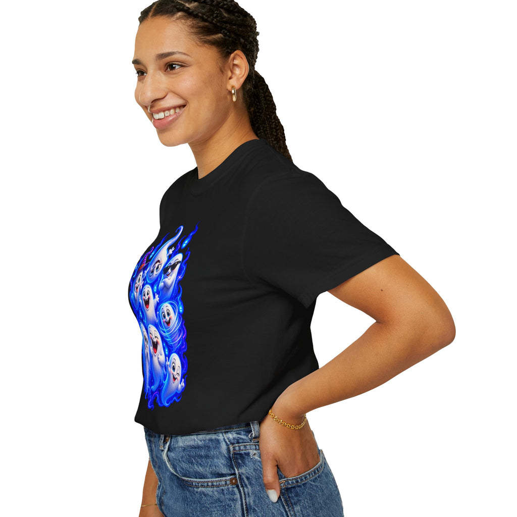 Ghost Squad T‑Shirt — Cute Blue Spirits Halloween Tee
