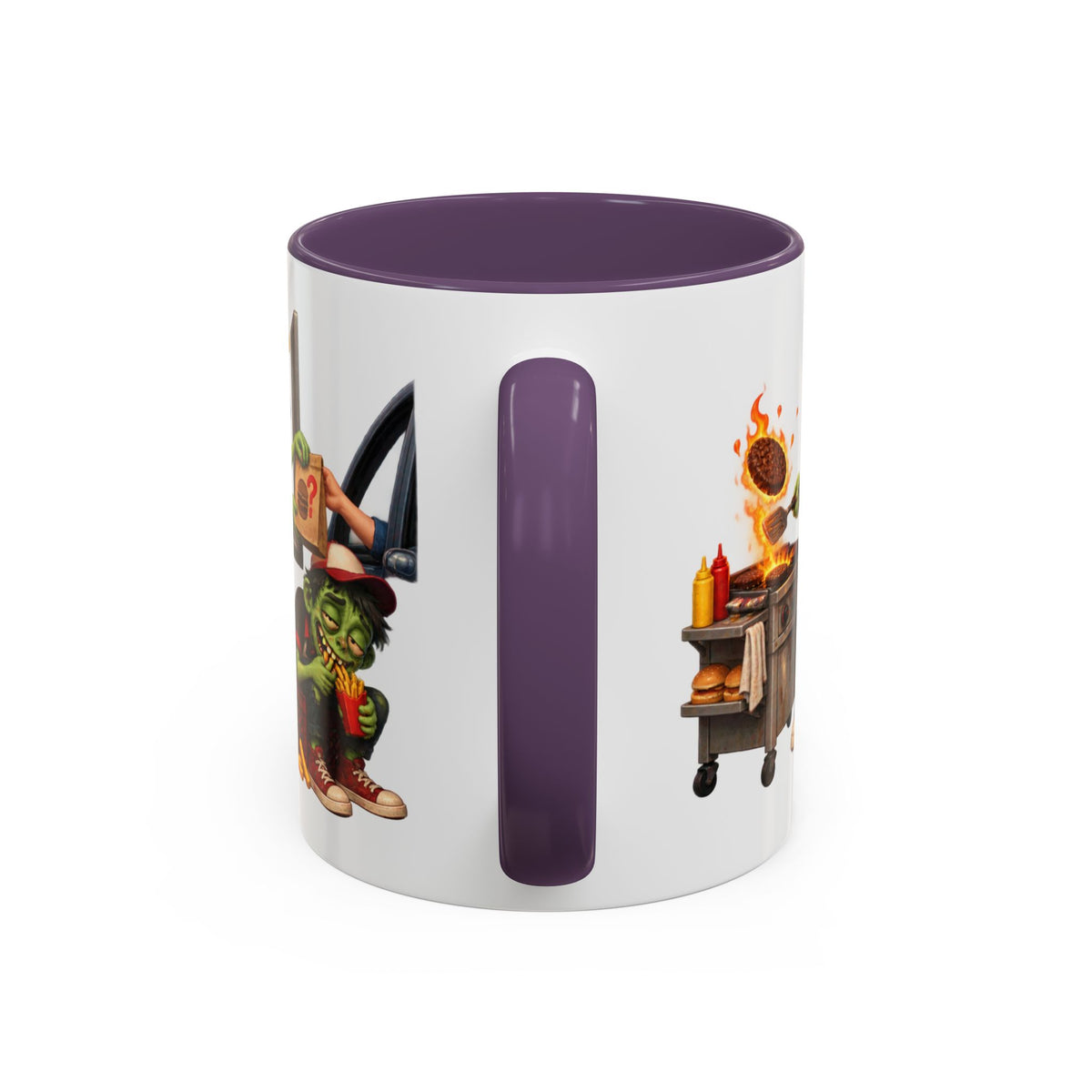 Dead End Job Still Hungry Funny Zombie Halloween White Mug