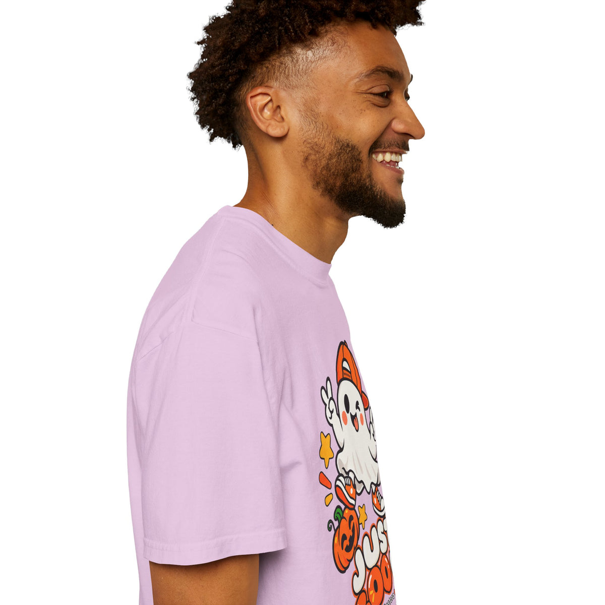 Just Boo It Halloween T-Shirt | Cute Skater Ghost Graphic Tee