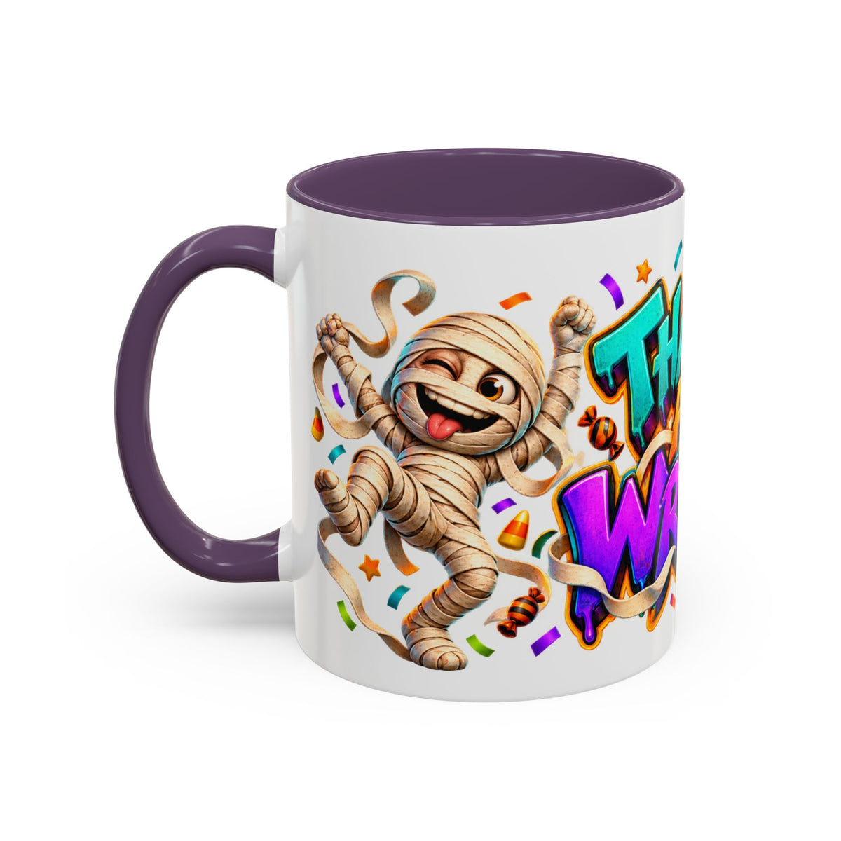That’s a Wrap Funny Halloween Mummy Party White Mug