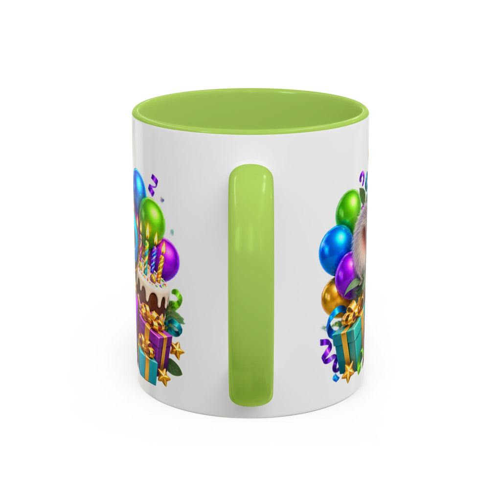 Koala-Fied for a Great Birthday White Mug – Cute Koala Birthday Cup, Colorful Fun Party Gift