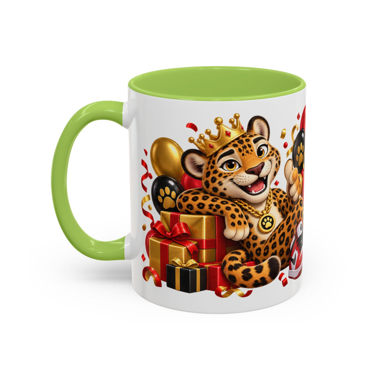 Title: Happy Birthday Jaguar Mug – Colorful 3D Birthday Gift – White Coffee Mug