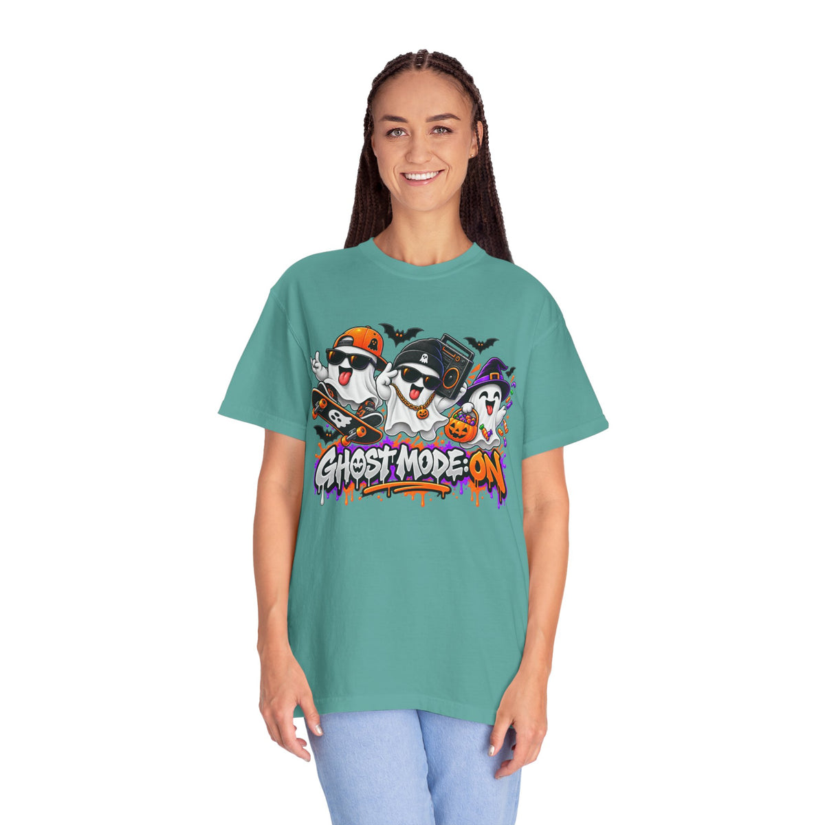 Ghost Mode: ON – Halloween Ghosts Graphic T-Shirt
