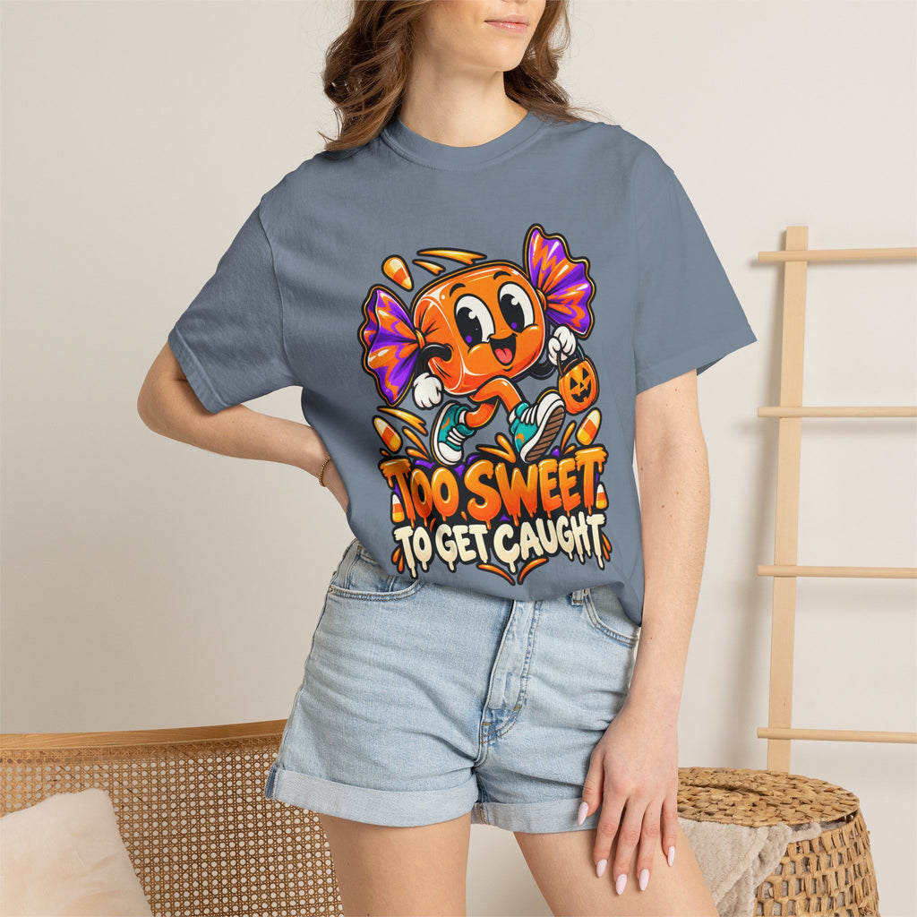 Too Sweet to Get Caught – Cute Halloween Candy T-Shirt