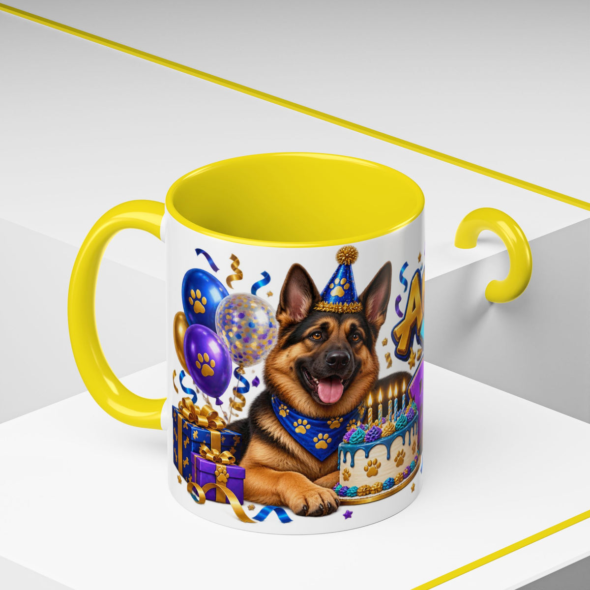 German Shepherd Birthday Mug – Another Year Bolder White Coffee Cup