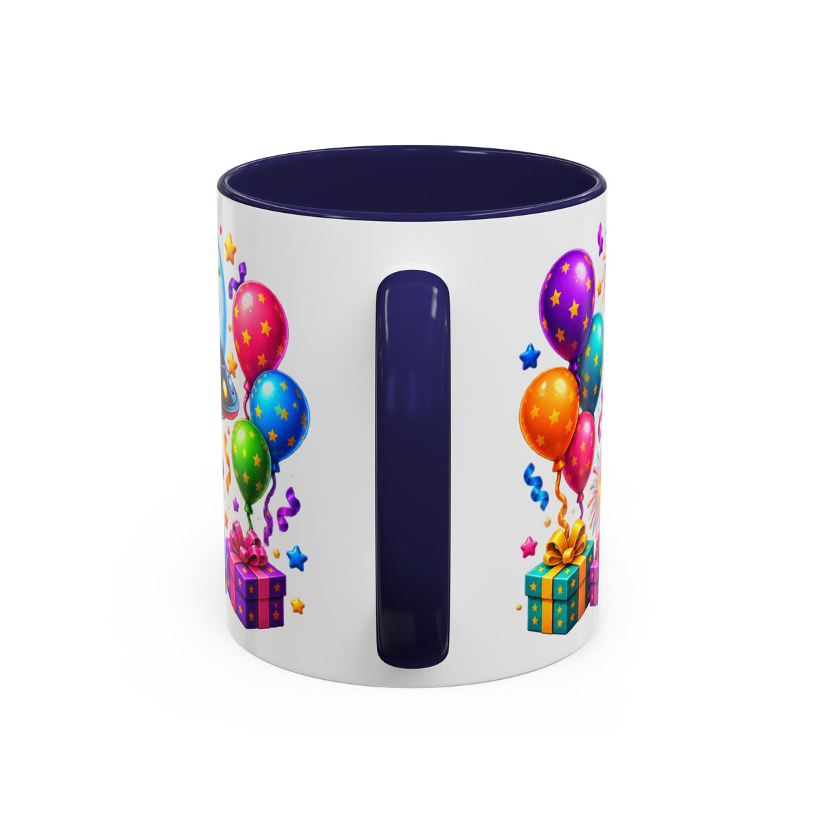 Happy Birthday Alien Coffee Mug — Colorful Galactic Birthday Wishes