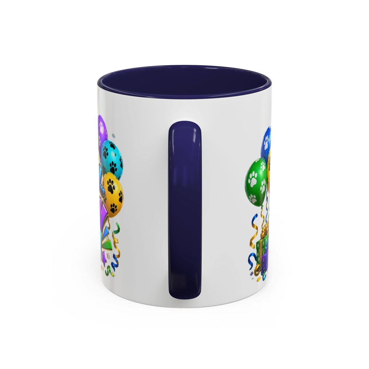 Herd the Crew Border Collie Birthday White Mug