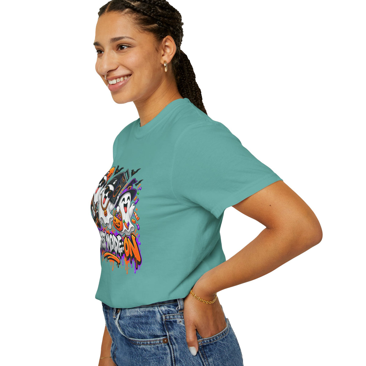 Ghost Mode: ON – Halloween Ghosts Graphic T-Shirt