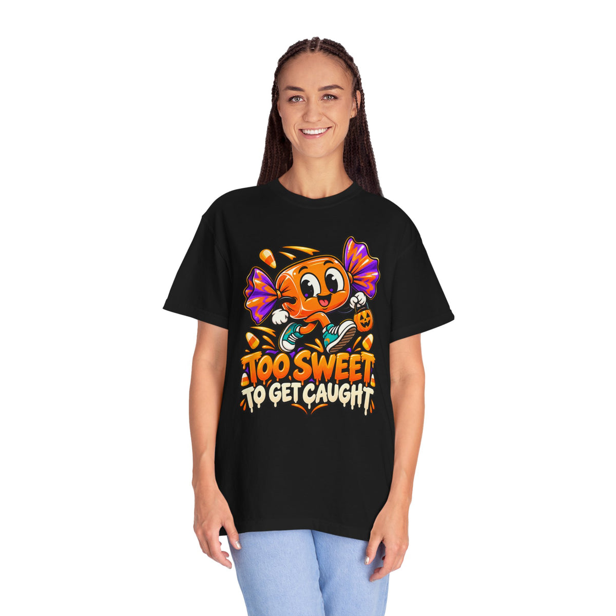 Too Sweet to Get Caught – Cute Halloween Candy T-Shirt